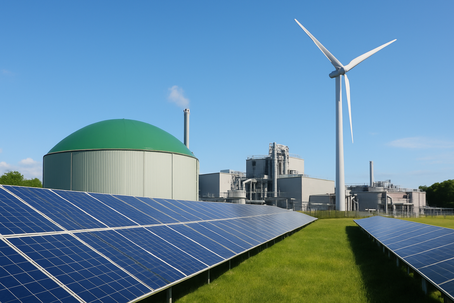 Yenilenebilir Enerji Entegrasyonu: Güneş, Biyogaz ve Rüzgâr Sistemleri